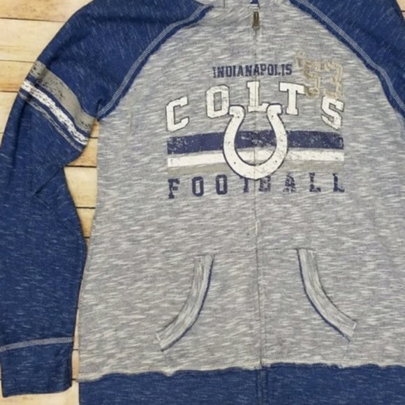 Indianapolis Colts Zip Front Sweatshirt Hoodie - Picture 1 of 3